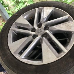 Two wheels with tires for 2014-2016 Toyota Corolla.(16*6-1/2, alloy, 10 spoke(5 wide and 5 narrow)