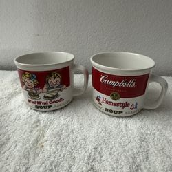 Two1998 Campbell Soup Cups