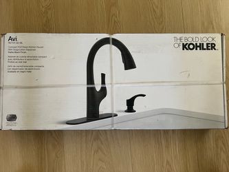 (Open to Offers) Brand New Kohler Avi Single-Handle Pull Out Spray Kitchen Faucet - Black