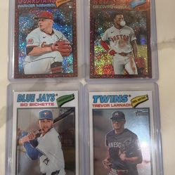 2026 Topps Heritage Chrome Inserts RC Parker Messick Red Sparkle Bichette More