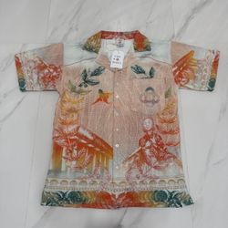 Casablanca Button Sleeve Silk Fabric Shirt New Season Any Colors 