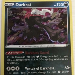 Darkrai Pokemon Trading Card 2022
