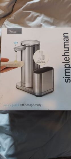 Automatic soap dispenser with sponge holder