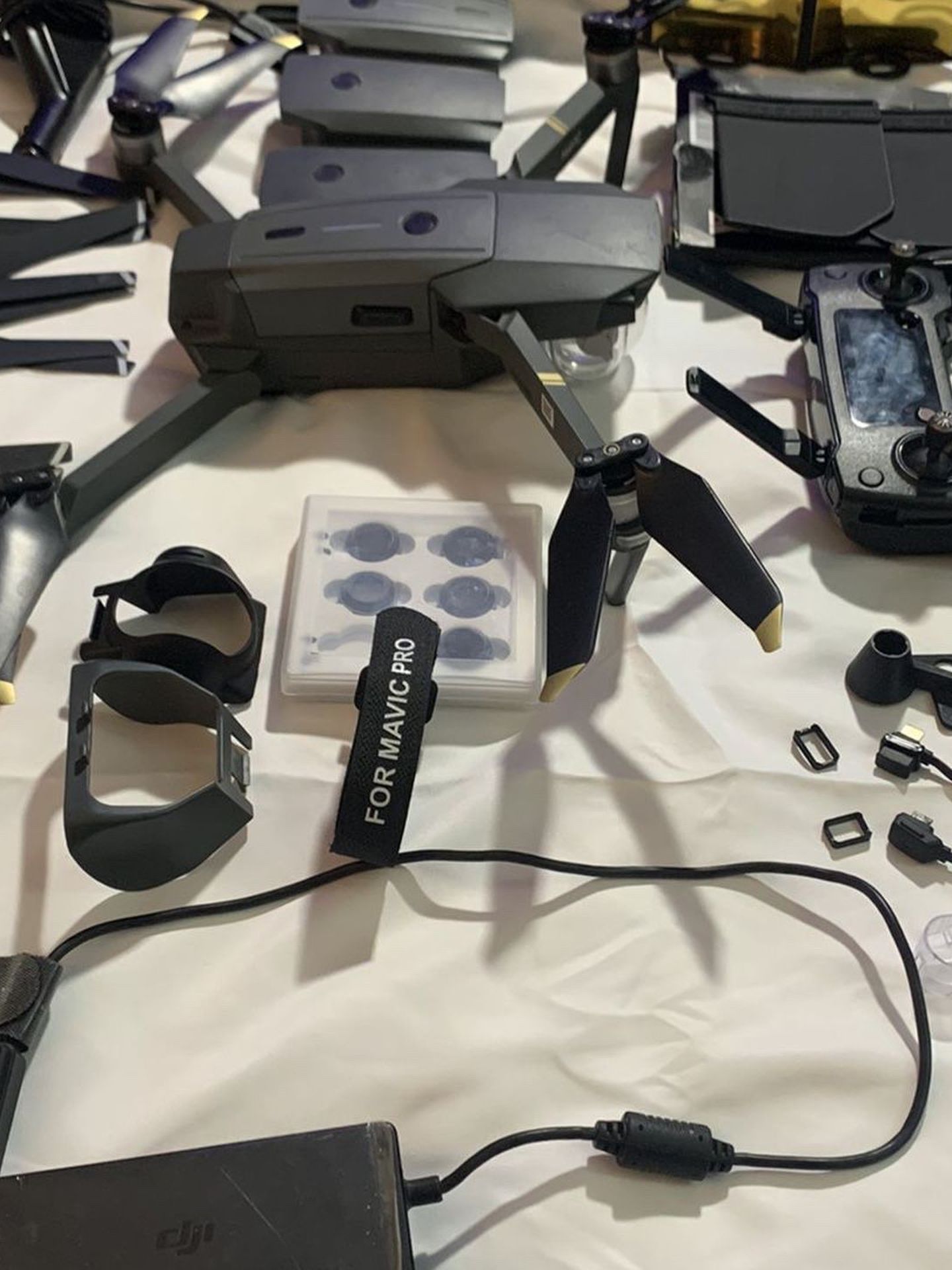 Dji Mavic Pro, 4 Batteries, Fly More Combo Plus Extras, Gimble Attachment, 4k Video