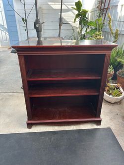 Wooden bookshelf