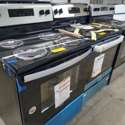 Brand New Scratch And Dent Stainless Coil Stove For Sale