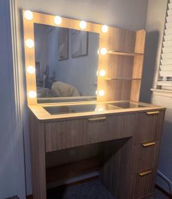 Oak vanity