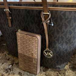 Bolsa Y Wallet Michael Kors 