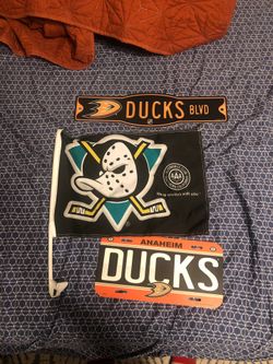 Anaheim ducks nhl merch flag license plate