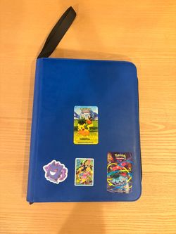 Pokémon cards in Blue Binder including IRs and SIRs