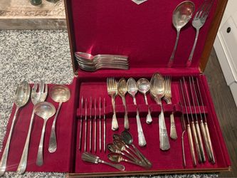 Antique silver plated utensils