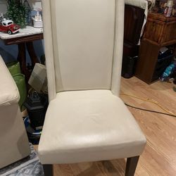 Beige  Leather Chair