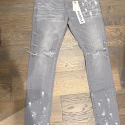 Grey purple Jeans