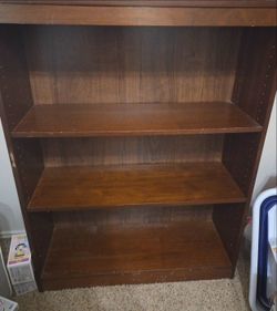 Wood Bookcase with 3 Shelves