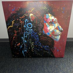 Lion Canvas Painting