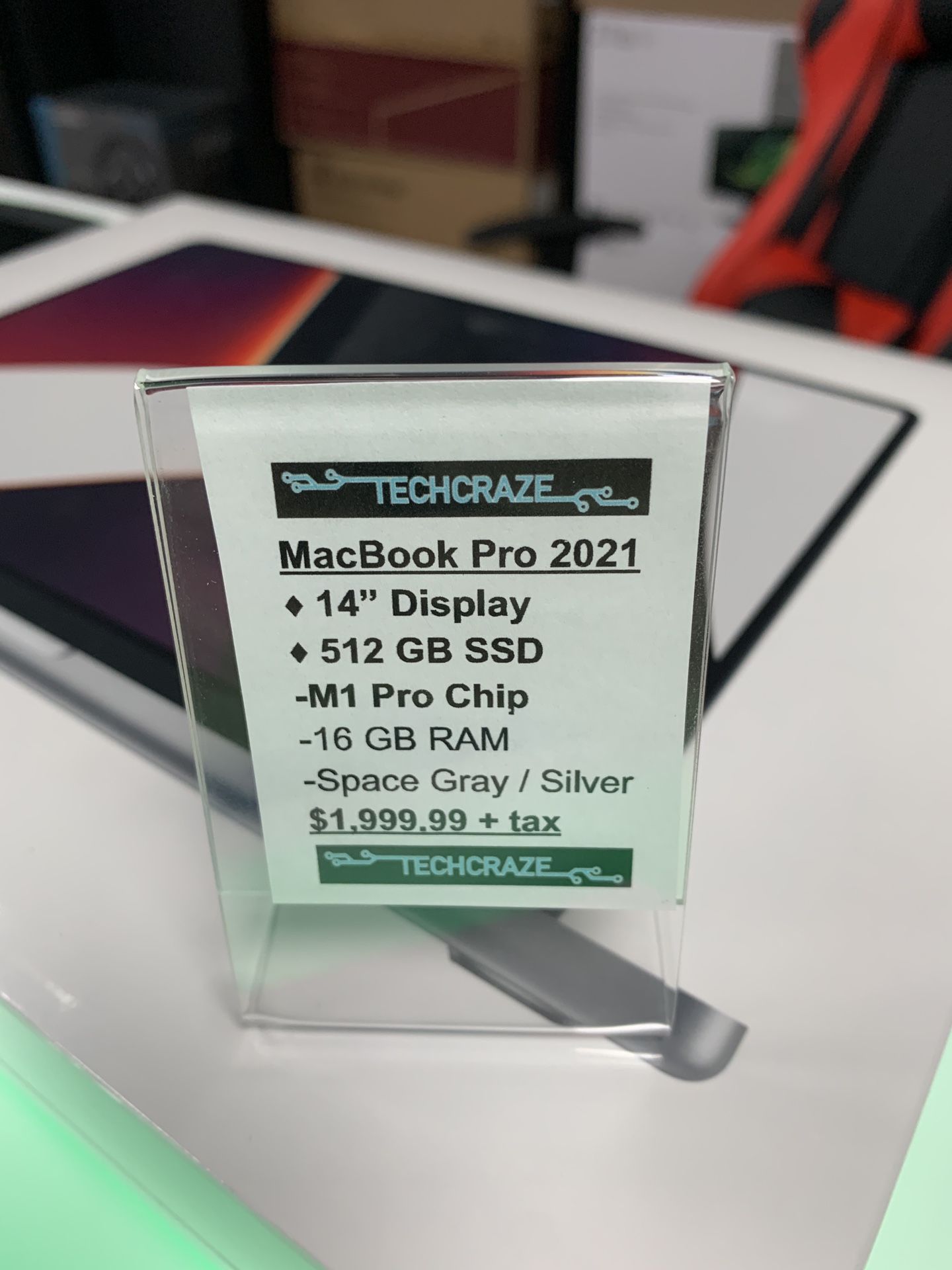 MacBook Pro 2021 14” 512GB SSD M1 Pro Chip 16GB RAM