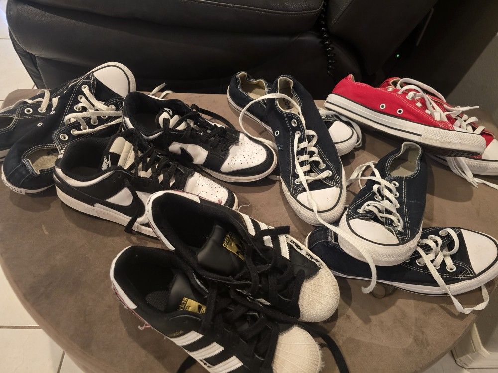 Woman's 8 & 8.5 Shoes CONVERSE Adidas Nike Panda