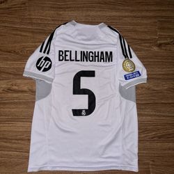 Bellingham #5 Real Madrid Home Jersey 2025/26 Size L
