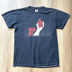 Vintage 2000s Green Day 2005 American Idiot Tour T-shirt Size Medium