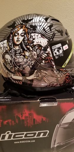 Brand new icon airmada motorcycle helmet