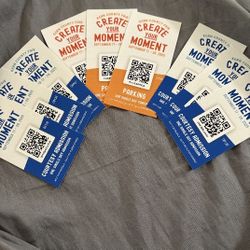 Admission And Parking Tix Take Them All For $60 And I'm Not Splitting Them Sorry :(