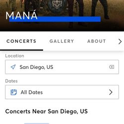 Maná Tickets