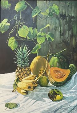 Cuban Award Winning Artist Rensol G Mendez Landscape Painting