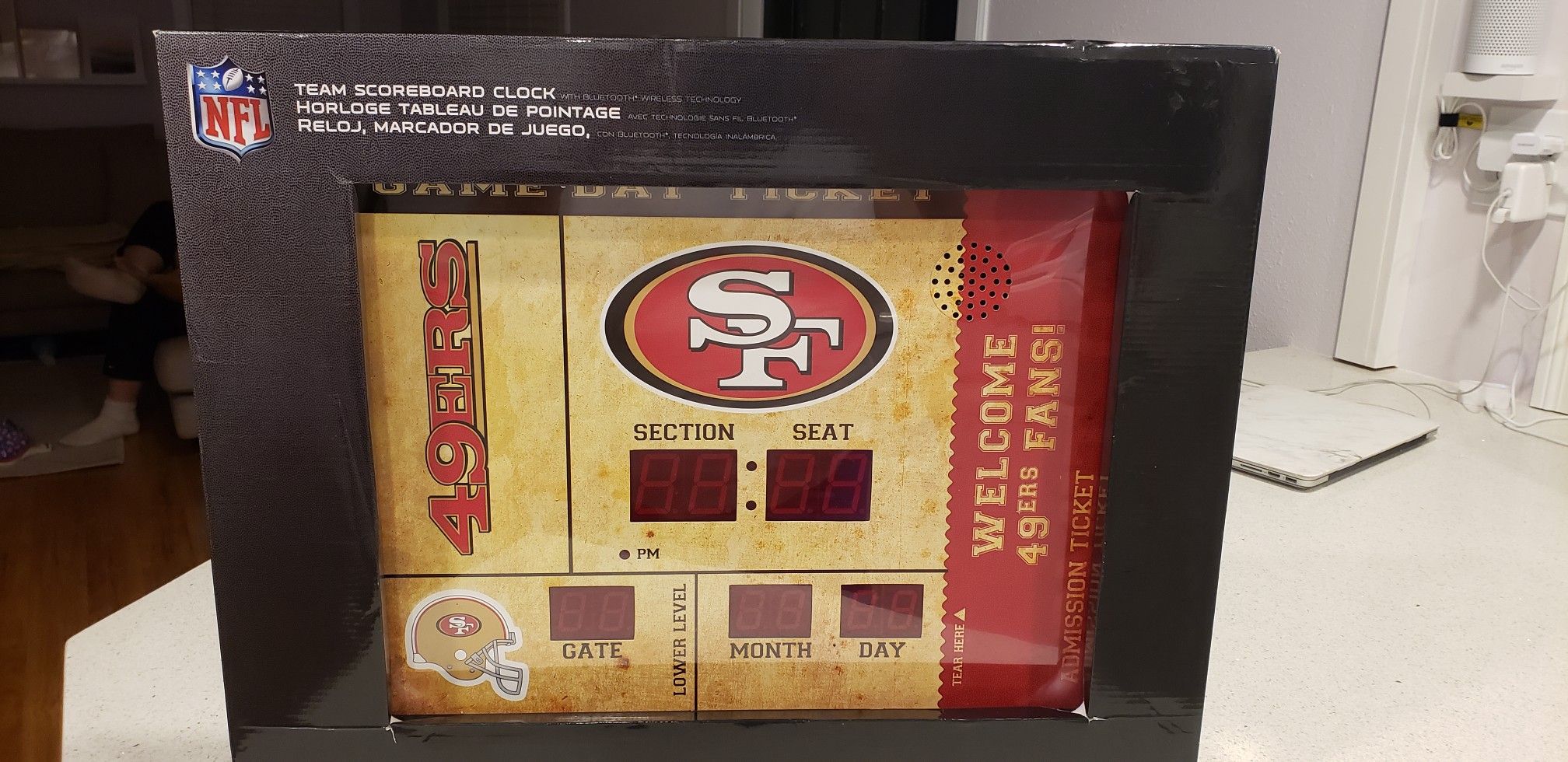 San Francisco 49ers Scoreboard Clock (Bluetooth)