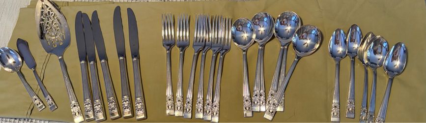 Coronation Silver plated flatware from Oneida