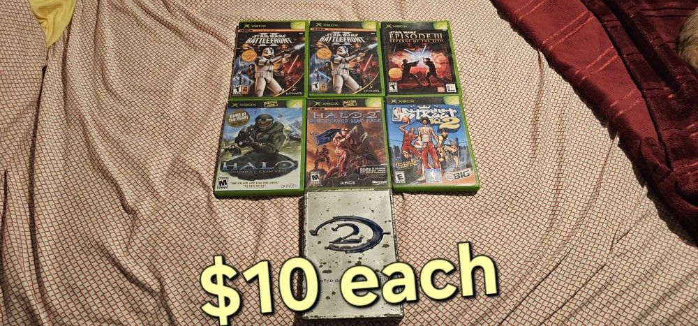 Original Xbox Games $10 Each