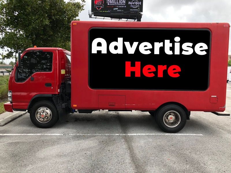 2006 Isuzu NPR Diesel Scrolling Billboard Truck (not led)