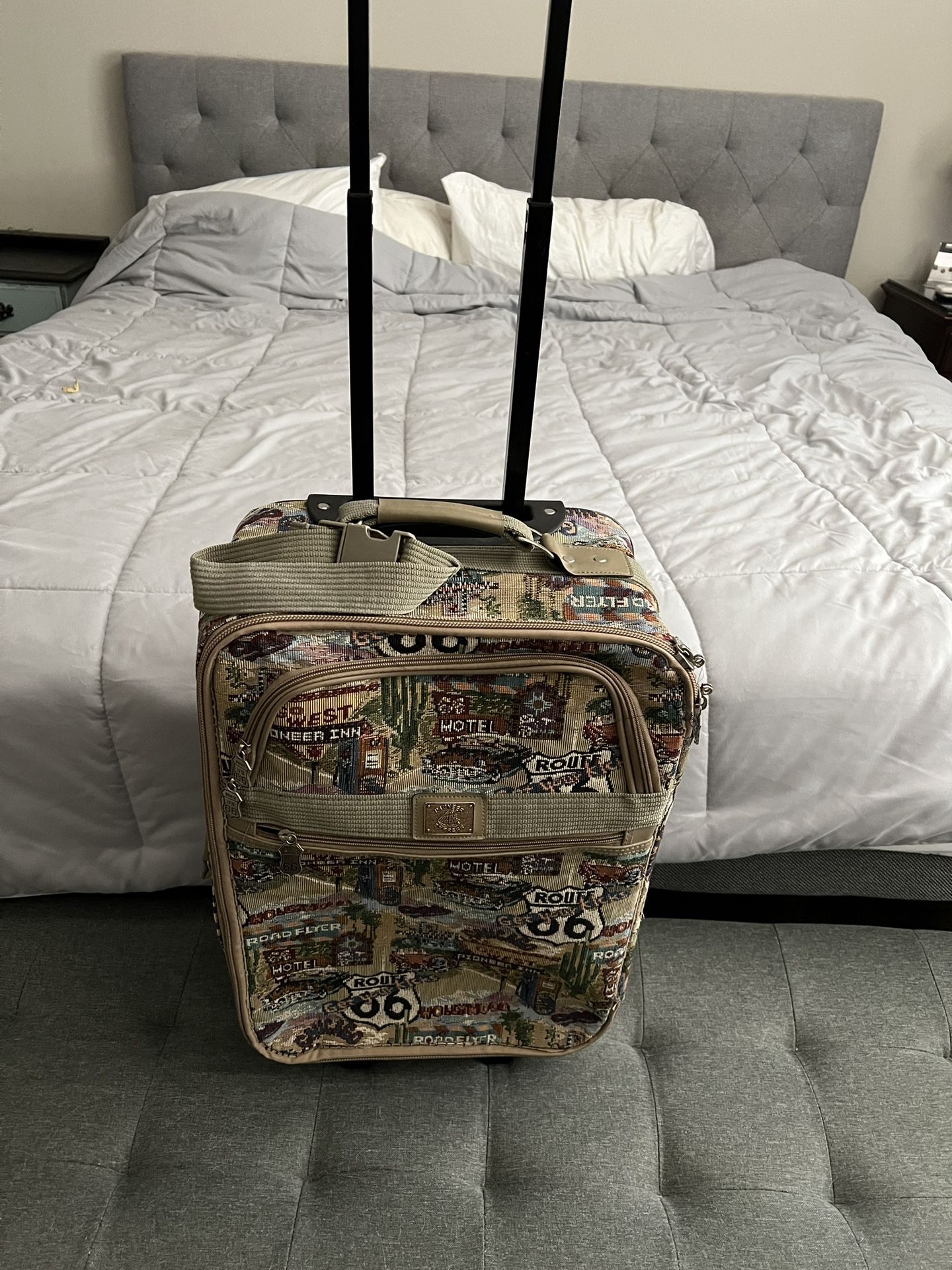 Route 66 Themed Suit case