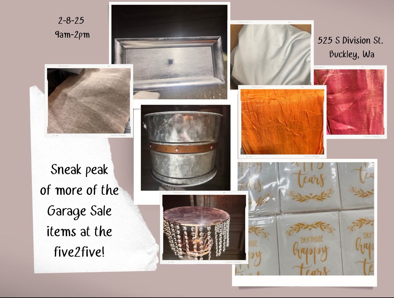 Wedding Decorations Feb 8th For Sale  Only