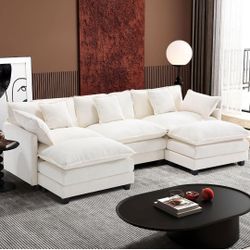 Sofa 5 seat + 1 extra Ottoman