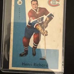 Hall Of Famer Henri Richard Canadians #39