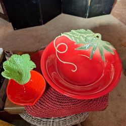 FITZ & FLOYD LE MARCHE SERVING BOWLS