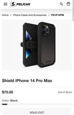 Pelican Apple iPhone 14 Pro Max Shield Series Heavy Duty MagSafe Case - Black