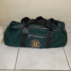 Vintage Kipling Duffle Travel Bag Extra Large Green Zip