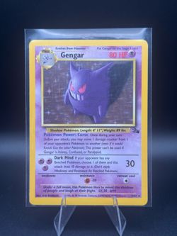 Gengar Holo Fossil Unlimited 5/62 LP/NM Pokemon