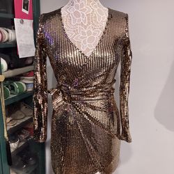 Gold New Years Dress From Fashion Nova