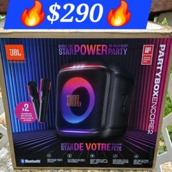 🔥PartyBox Encore 2 🔥$290 Firm On Price 🔥 2 Free Wireless Microphones