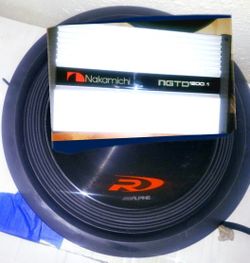 12 "Alpine Type R & Nakamichi 1200.1amp Combo
