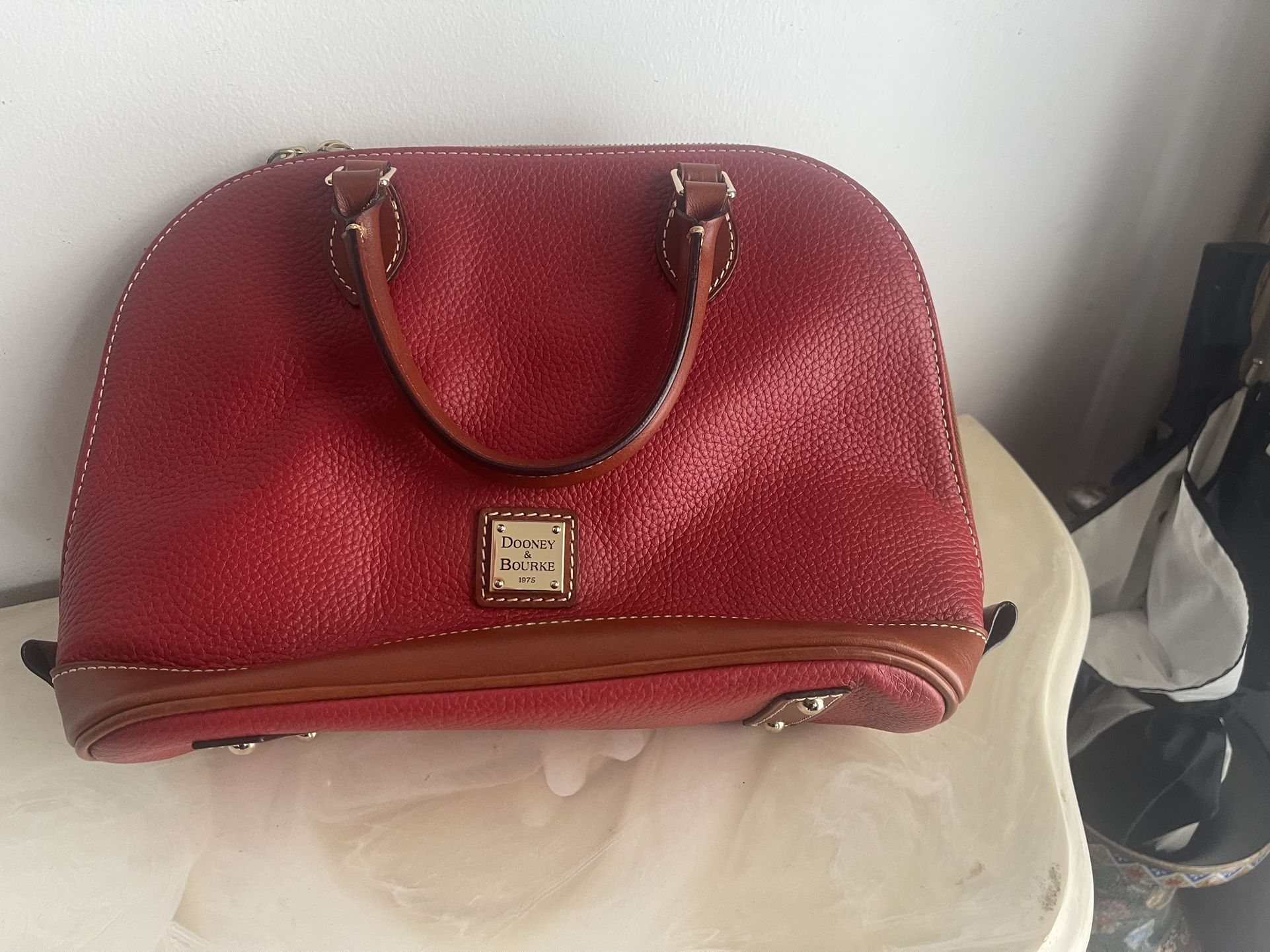 Dooney and Bourne Red Satchel