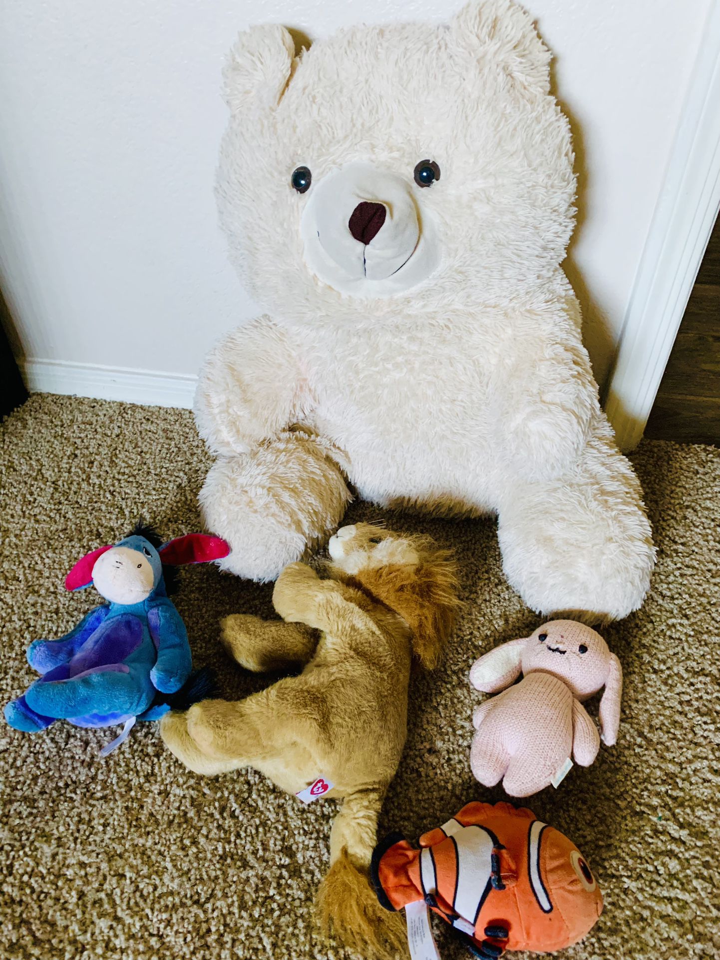 Stuffed Animals,huge Teddy Bears,all 5 For $5 Great Conditions 