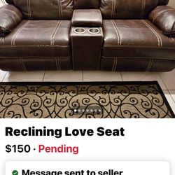 dual Recliner Loveseat With Console 