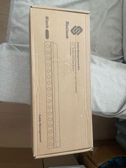 StaGeek Black Cable Management Kit - 9x 15.4" Wiring Duct