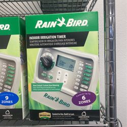 Rain Bird Indoor 6 Zone Irrigation Timer. $49 Each