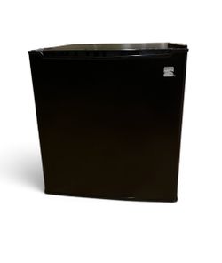 Black mini fridge
