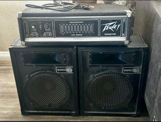 Vintage Peavey Amp and Sunn Speakers