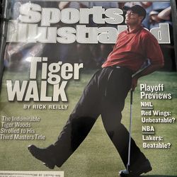 Tiger Woods Collectible Magazines And Book 